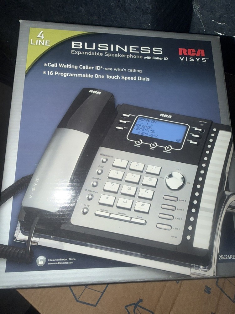 RCA 4 Line Corded Business Expandable Phone Model 25423RE1