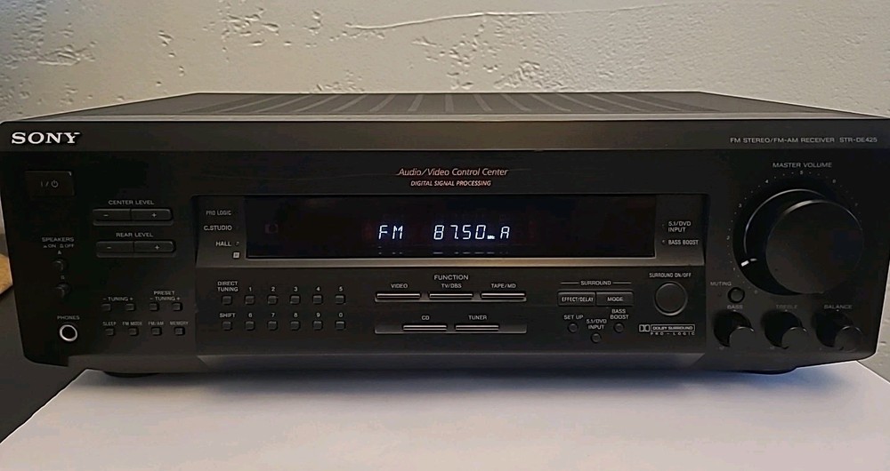 Sony STR-DE425 FM/AM Stereo Audio Video Control 5.1 Surround Sound Receiver