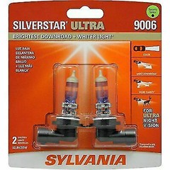 SYLVANIA 9006SU.BP2 9006 SilverStar Ultra Halogen Headlight Bulb 2 Pack