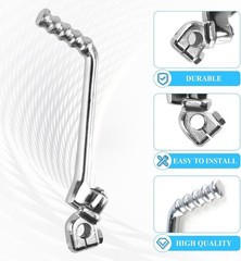 13mm Kick Starter Lever for 50cc 70cc 90cc 110cc 125cc Color: SilverSize: 13mm