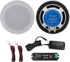 2 SPEAKER BATHROOM KITCHEN WIRELESS BLUETOOTH AMPLIFIER 2×4 INCH CEILING SPEAKER