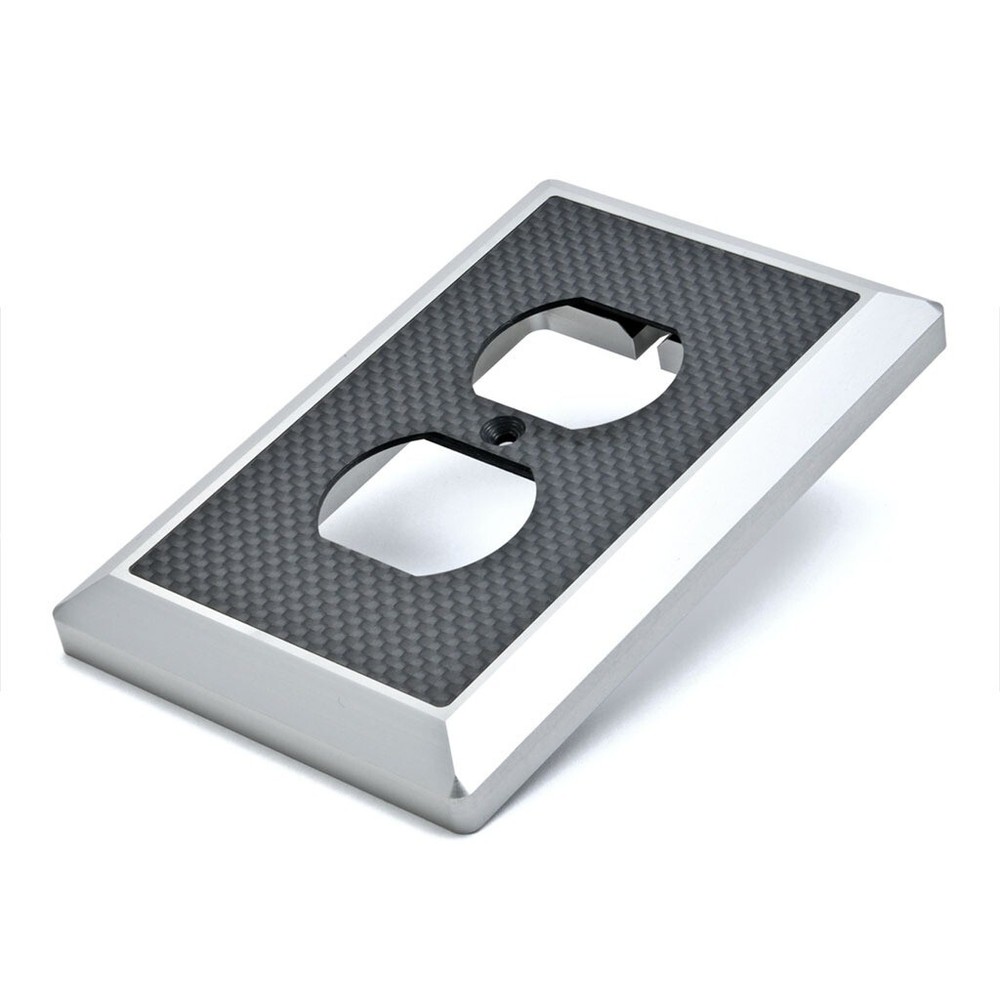 Oyaide Electric High Grade Outlet Base Plate WPC-Z Aluminum Carbon Body New