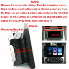 Android 13 For GMC 9″ Yukon Chevy Silverado Double DIN Car Stereo Radio GPS 32G