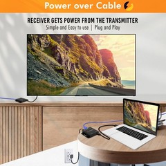 J-Tech Digital HDMI Extender Over Single Ethernet Cat5e/6/7 1080P Up to 1080P…