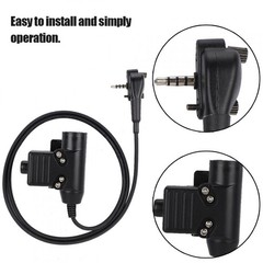 Metal+ABS U94 PTT Cable Plug Adapter For Vertex Standard VX-231 VX131 VX230/261
