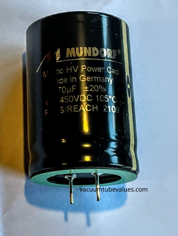 Mundorf 450 VDC MLytic Ag Audio Grade 470uf uf mfd 470 105 deg C