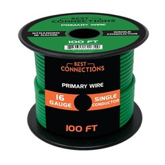 BEST CONNECTIONS Automotive Primary Wire – 100ft Various Color & Gauge Options