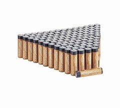 100 Amazon Basics AAA Alkaline High-Performance Batteries 1.5 Volt 10-Year Shelf