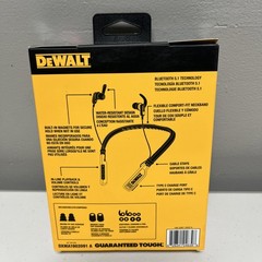 DEWALT Jobsite Pro Neckband Wireless Earphones – Black/Yellow NEW