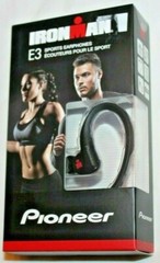 Ironman by Pioneer Black E3 Sports Fully Enclosed Headphones Earphones SE-E3M
