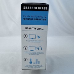 New Sharper Image Own Zone Wireless TV Headphones W/ Noise Reduction FAST SHIP