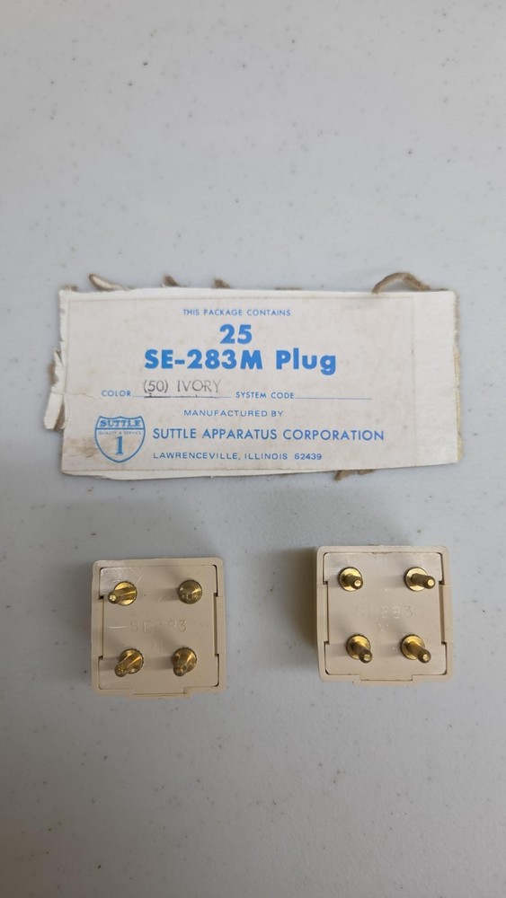 (2) Telephone 4 PIN/PRONG to Modular Adapter for Standard Vintage/Rotary PHONE