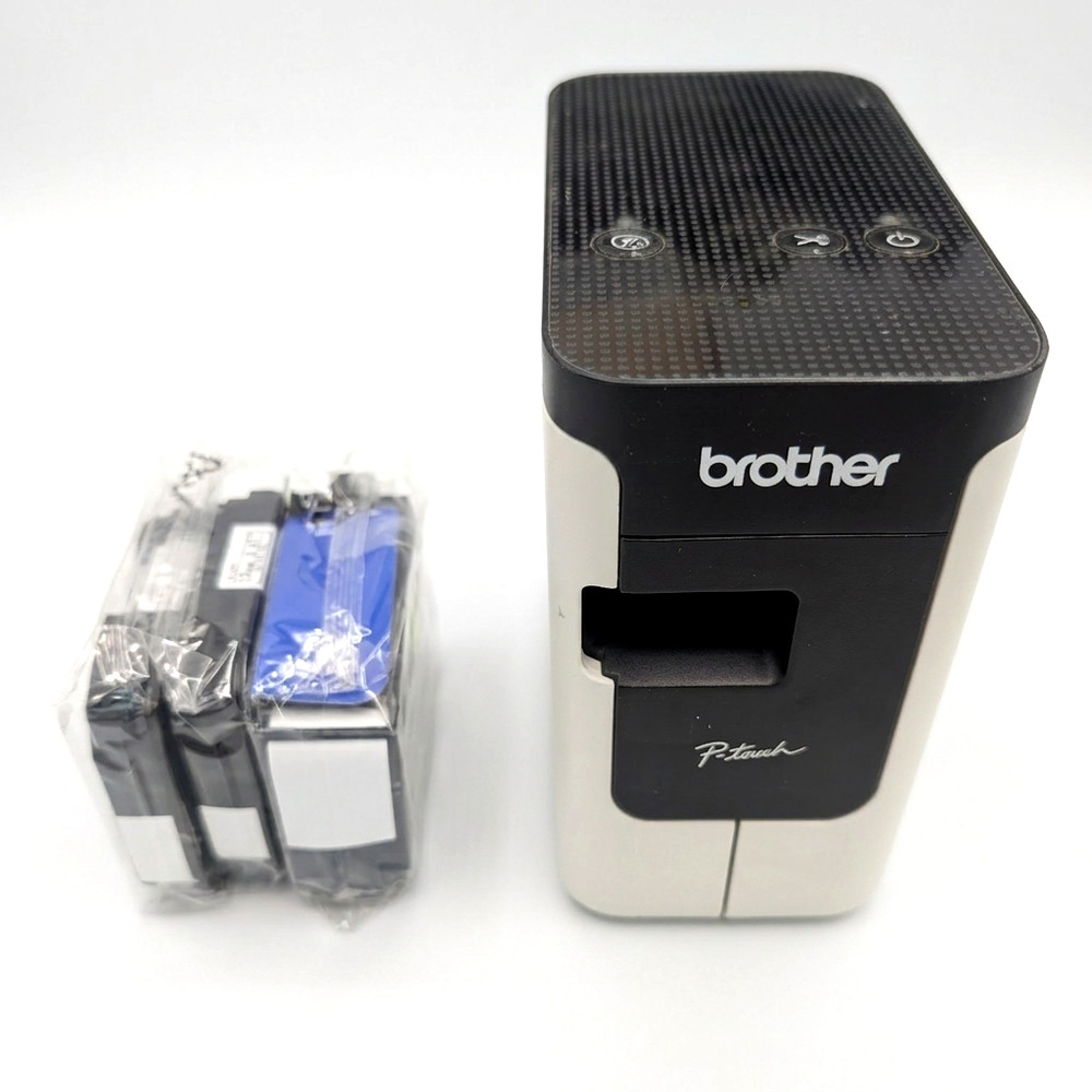 Brother P-Touch PT-P700 PC Connectable Label Maker Printer + 3 TZe Tapes Set