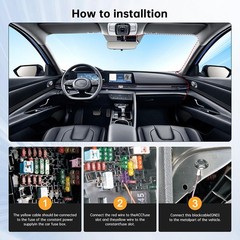 Universal Dash Cam Hardwire Kit 12-24V Mini USB Hard Wire Cable Fuse for Car