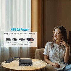 48V 5A Power Supply Adapter for BT20A Pro, TB10D, V3, ZA3 Amplifiers – High Perf