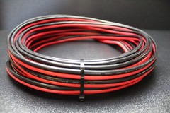 10 GAUGE PER 10 FT RED BLACK ZIP WIRE AWG CABLE POWER GROUND STRANDED COPPER CAR