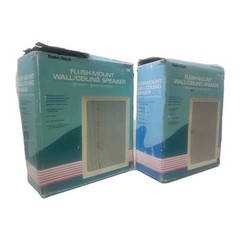 (2) RADIO SHACK 40-1366 Flush Mount Speakers • 2way 50w • Brand New Condition