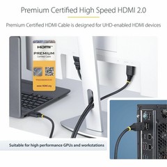 StarTech HDMI2CABLE4K602M 2m High Speed HDMI Cable 4K 60Hz