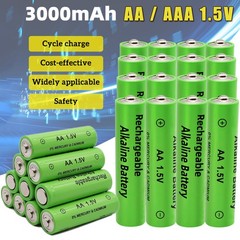 16-32Pcs 1.5V 3000mAh AA / AAA Rechargeable Batteries LED Light Battery Alkaline