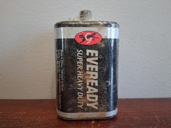 EVEREADY 6V Battery, Super Heavy Duty 6 Volt Battery, 1 Count