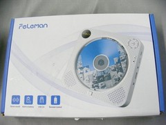 Feleman Wall Mountable, Desktop CD Player, Bluetooth, FM Radio, Remote, Kids