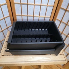Vtg Fellowes 40 Slot VHS Tape Tower Storage Rack Black Plastic 31″ Organizer