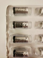 Panasonic Industrial CR123A Lithium Battery 3V – 6, 12, or 24 pack