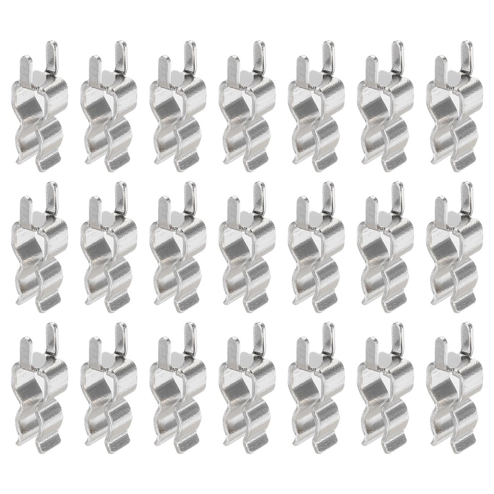 30Pcs Fuse Clips for 3.6x10mm Glass Ceramic Tube Holder Clamps Silver