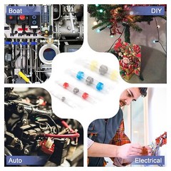 150PCS Solder Sleeve Seal Heat Shrink Butt Wire Connectors Terminals Waterproof