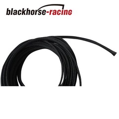 100 FT 1/4″ Expandable Wire Cable Sleeving Sheathing Braided Loom Tubing Black