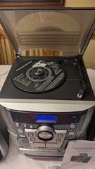 GoldSound AHVVE Compact Stereo System CD Player, Dual Cassette, Phono