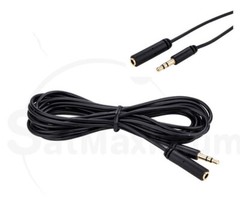 3.5mm 25ft Audio Male to Female Extension Cable Stereo Headphone AUX Slim Cord