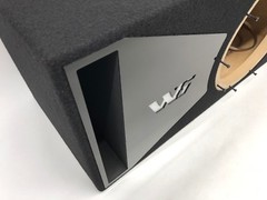 JL Audio 12W6v3 ported subwoofer box SPECIAL EDITION with black plexi port trim