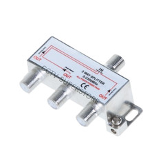 3-Way TV Splitter 5-2300 MHz Coax Cable Adapter for RG59 RG6 HDTV Satellite