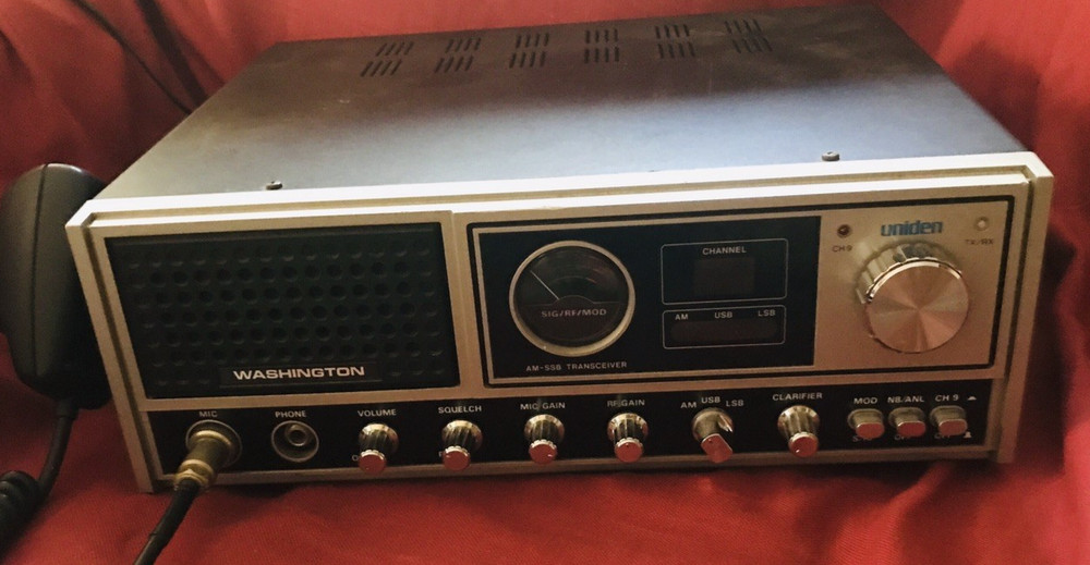 President Washington CB Radio AM SSB Base Station With Microphone !
