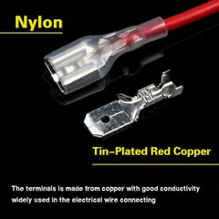 900X Assortment Male Female Spade Terminals Electrical Wire Crimp Connectors Kit