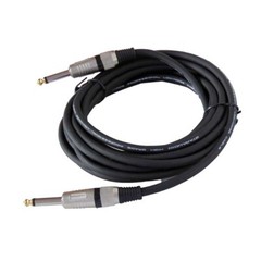 15ft Instrument Guitar Audio Speaker Cable 6.35mm 1/4″ to 1/4″ Mono Male Cord