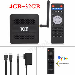 TOX3 Smart TV Box Android 11.0 4GB 32GB Amlogic S905X4 4K Media Player Wifi 1000
