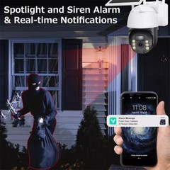 2Pack Solar Security Cameras System Wireless Outdoor Battery Powered WiFi Camera