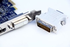 BEIGE DVI-I 24+5 Pin Male To 15 Pin VGA Female Adapter Convertor