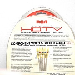RCA High Performance 24K Gold Plated Component Video & Stereo Audio Cable- NEW