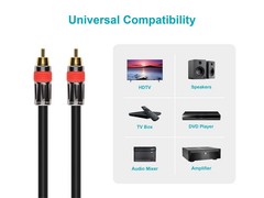 Monoprice 3ft High-quality Coaxial Audio/Video RCA CL2 Rated RG6 Cable
