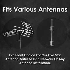 Solid TV Antenna Wall Mount Kit Easy Install Includes Hardware Weather Proof