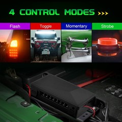 8 Gang Wireless Switch Panel – LED Light Bars Power Circuit Remote Control Box