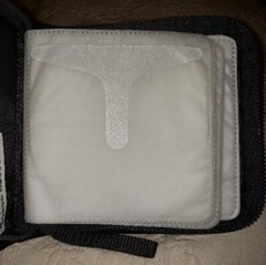 IKEA CD/DVD Case Black Holder Wallet Portfolio Zip Around 1999 Made In Vietnam