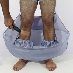 Shaving Body Hair Bib Tool For Household Business Travel Use, Waterproof (Blue)