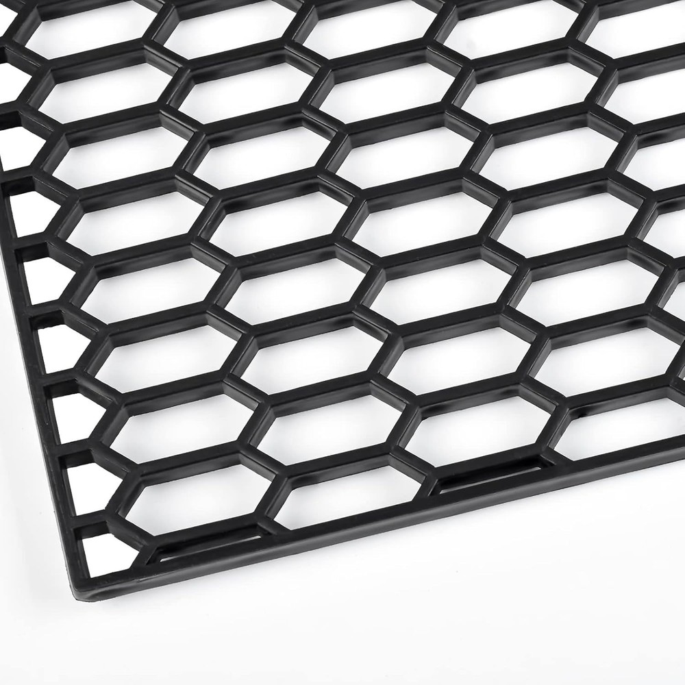 47″x16″ ABS Plastic Universal Car Grill Mesh, 11x30mm Honeycomb Black ABS