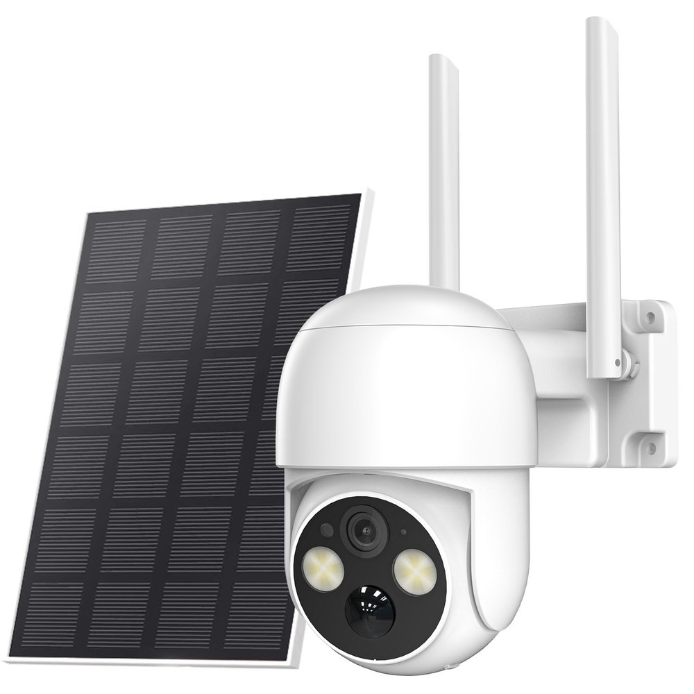 4MP Battery Solar Security Camera System Pan/Tilt WiFi Smart Security Camera