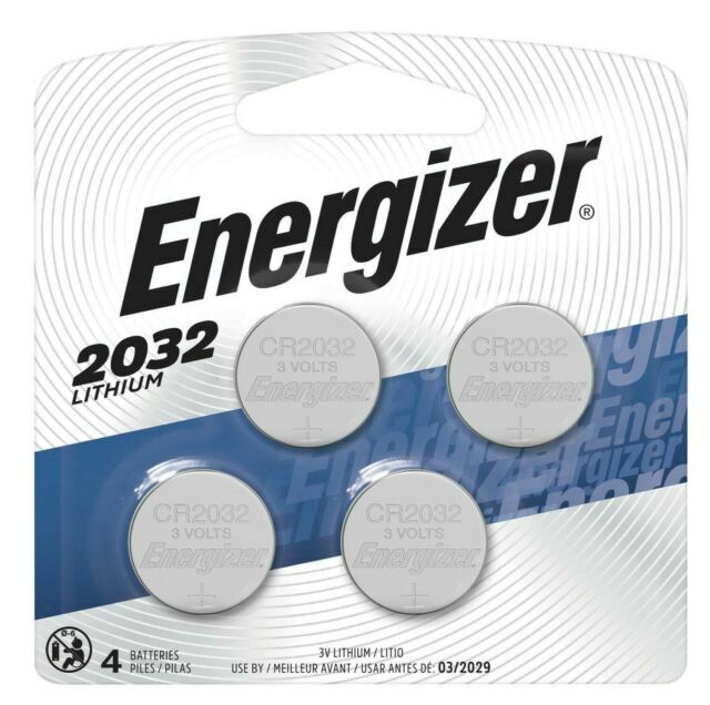 Energizer CR2032 3V Lithium Coin Cell Batteries – 4 Count Exp 3/2033
