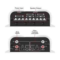 Taramps TS 400×4 400 watts RMS 4 Channels Full Range Car Audio Amplifier, 2 B…